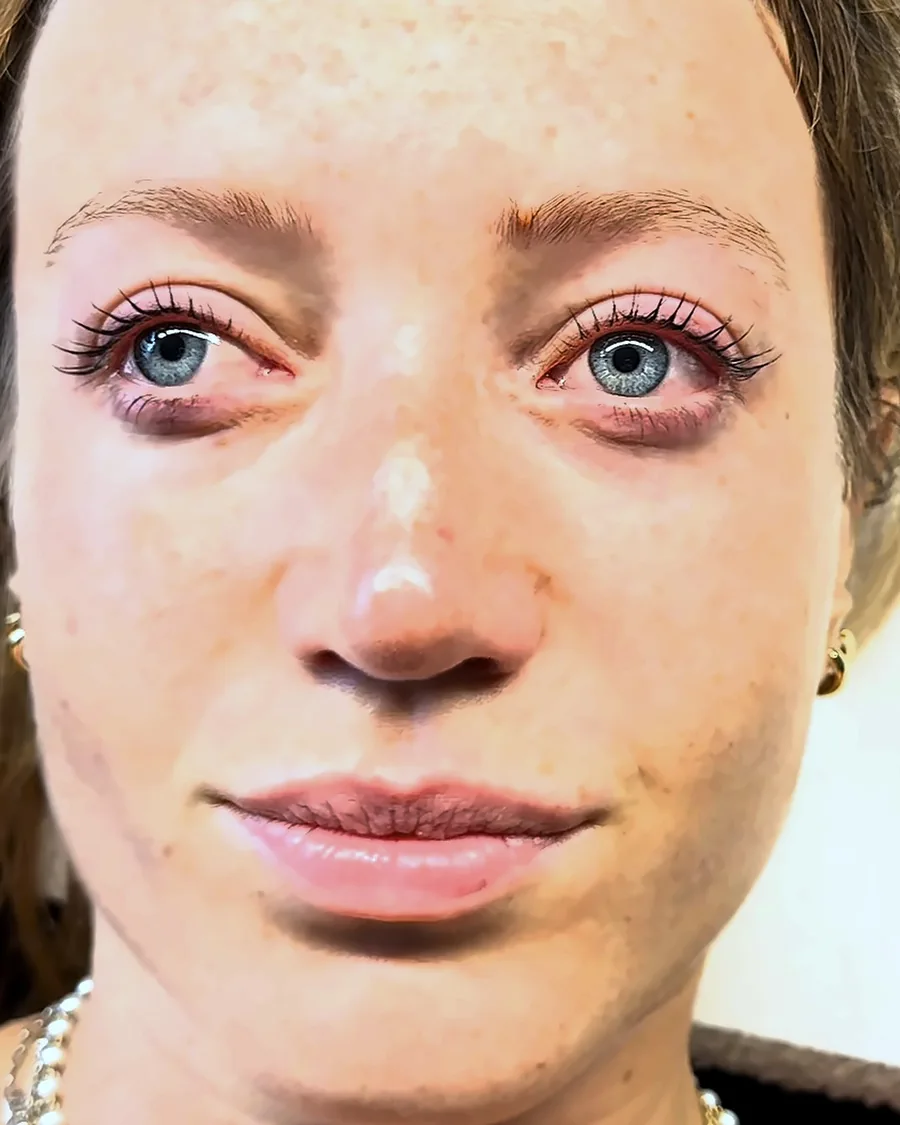 After: Korean lash lift and tint
