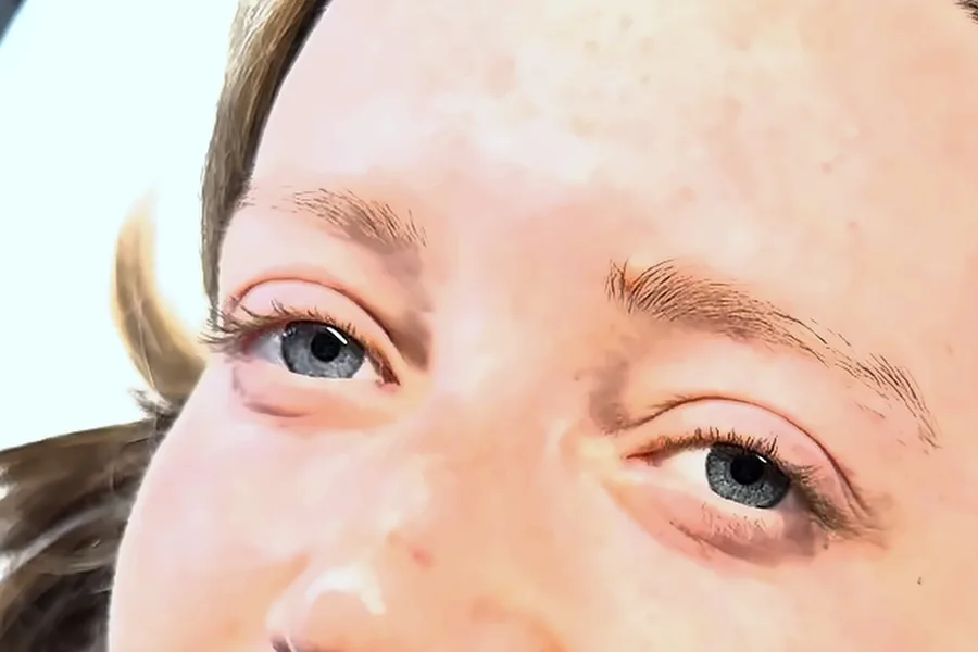 Before: Korean lash lift
