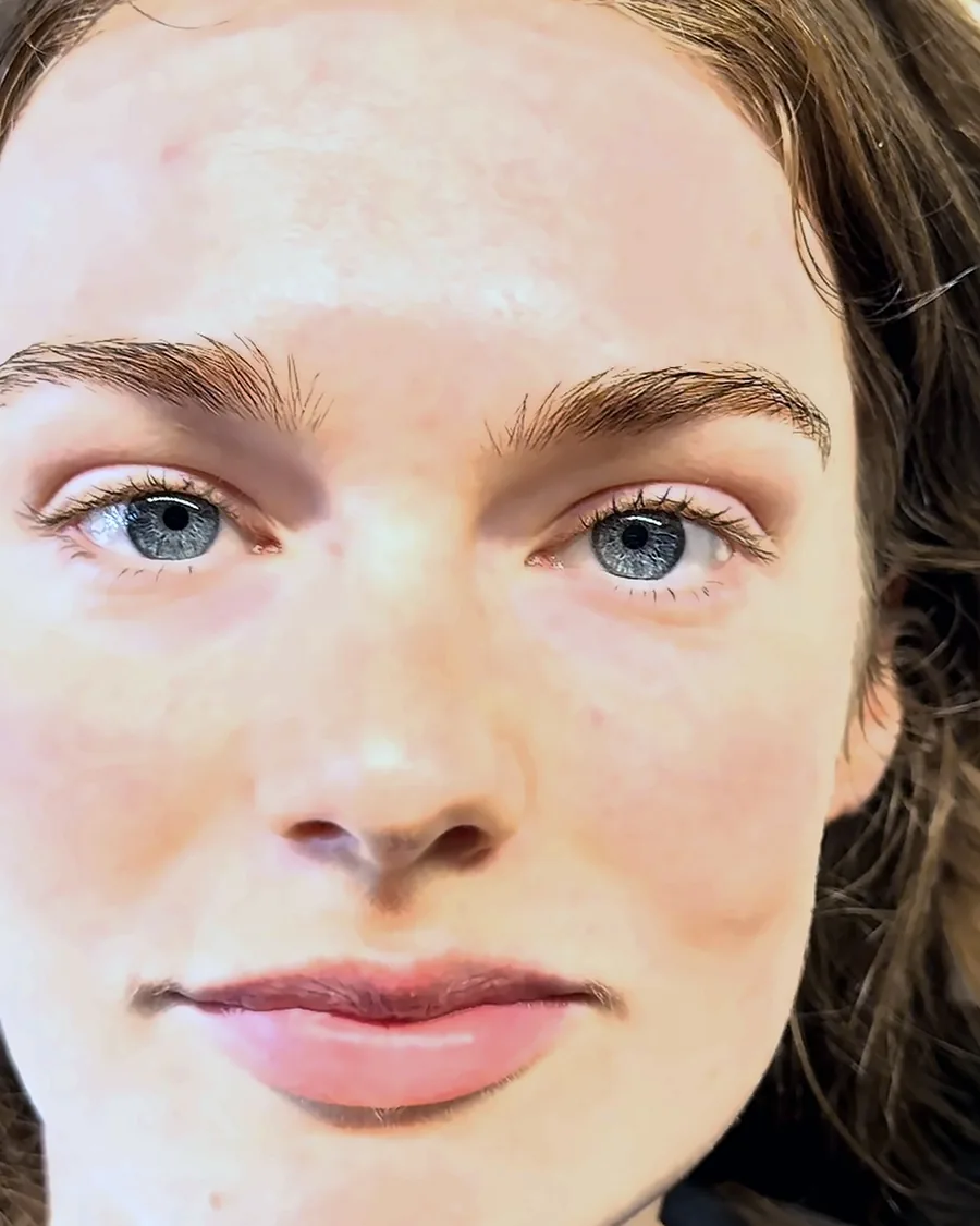 Before: Brow lamination with Korean lash lift and tint